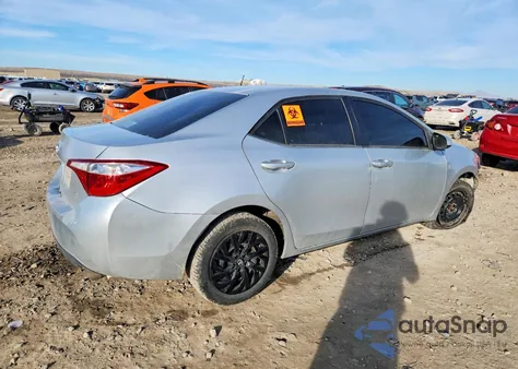 2015 Toyota Corolla L z USA, uszkodzony, nr VIN 5YFBURHE4FP288136